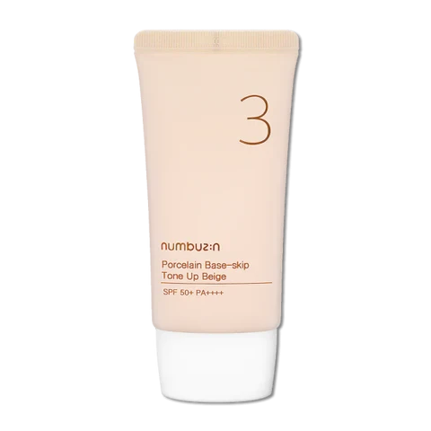 Numbuzin No 3 Porcelain Base-Skip Tone Up Beige 50ml